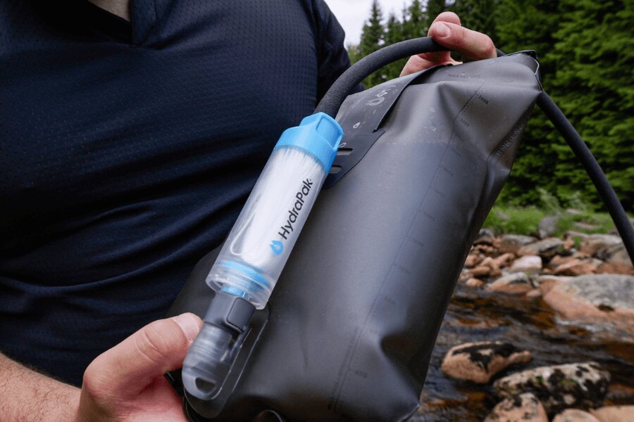 Филтър HydraPak, свързан с резервоарна система за филтриране на вода на място. Снимка: Rigad