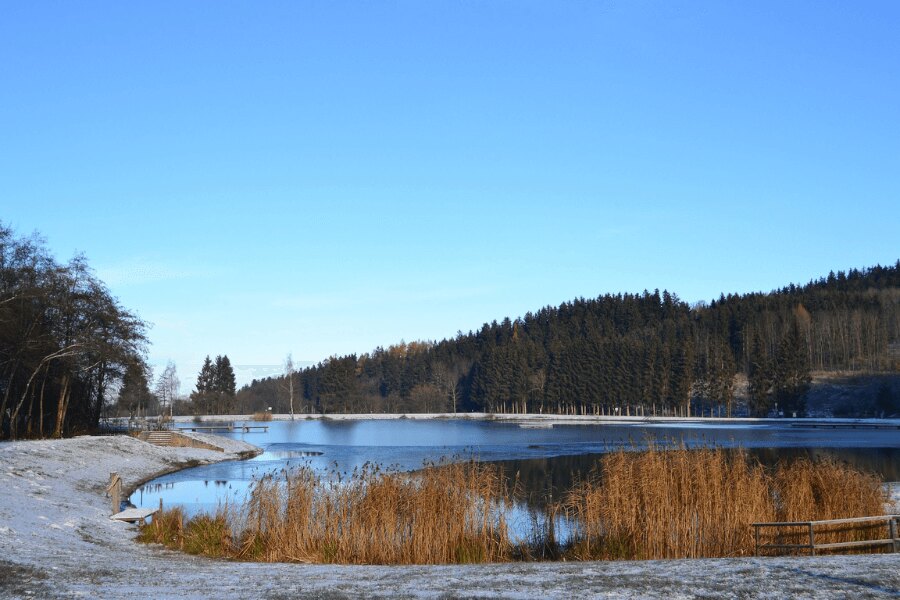 Езеро, есен