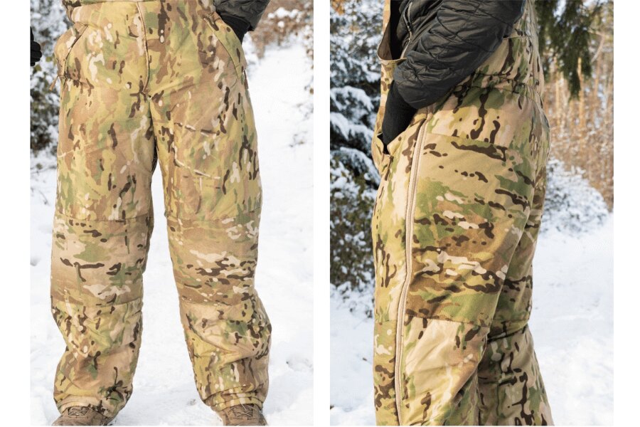 Панталони Sleeka Reversible Salopettes Snugpak – Цип по цялата дължина на крака. Странични джобове. Източник: L.G. (автор)