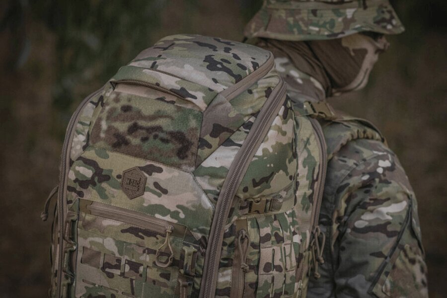 Раница Elite Gen.IV M-Tac<sup>&reg;</sup>, large е предназначена за пренасяне на тежко оборудване. Източник: M-Tac, Rigad