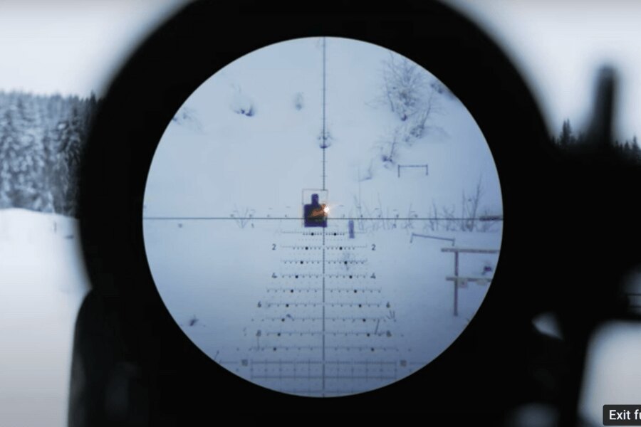 При попадение в термичната мишена GOAST Target System<sup>®</sup> E-Type, индикацията за попадение в целта се активира чрез LED Flasher GOAST Target System<sup>®</sup>. Източник: parallaxcts.com, Rigad.cz