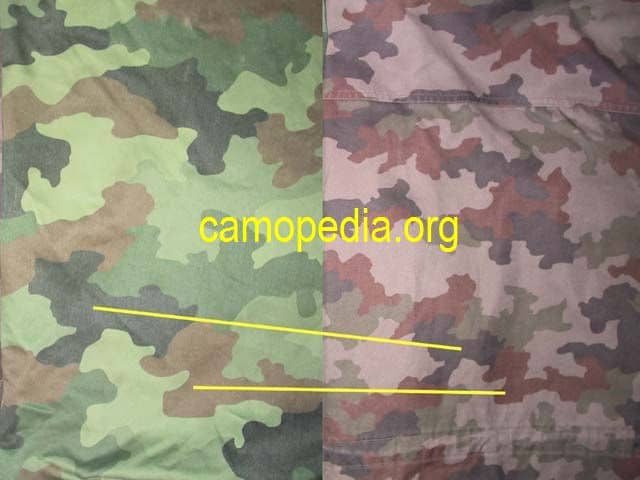 Разлика в камуфлажен модел Oak Leaf