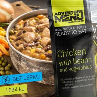 Adventure Menu® - Пиле по градинарски с боб 400 g