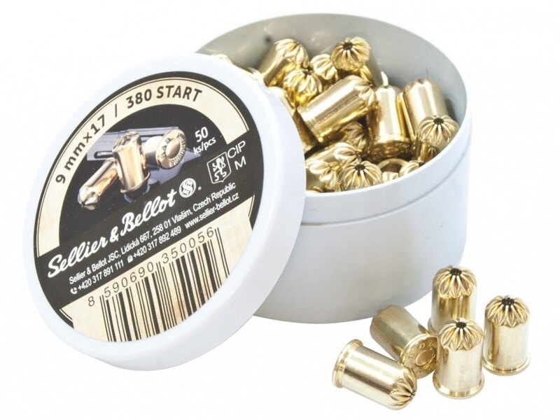 Акустични патрони Sellier & Bellot® / 380 R Blanc / 9mm R Blanc / 9x17 / 50 бр