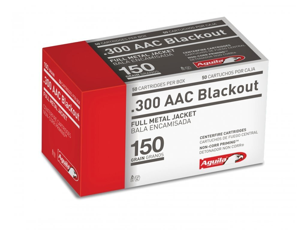 Амуниции FMJ Aguila® / 300 AAC Blackout / 154 grs / 50 бр