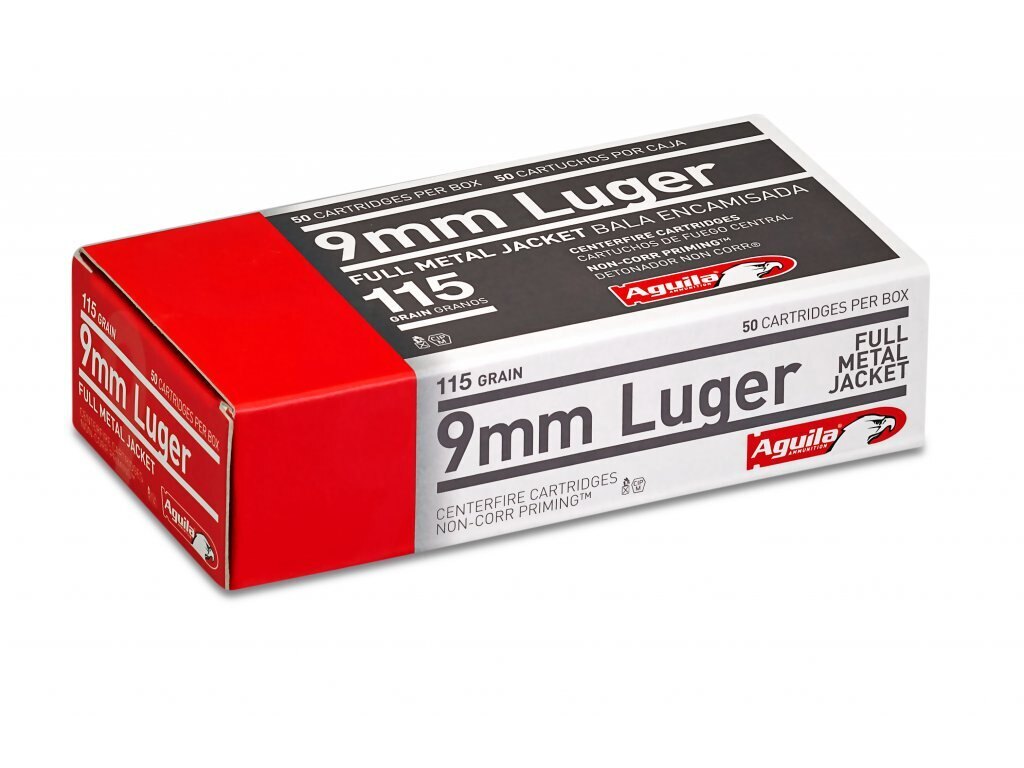 Амуниции FMJ Aguila® / 9 мм Luger / 7,5 g - 115 grs / 50 бр