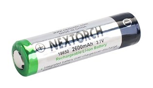 Батерия 18650 NexTorch® презареждаема (2600 mAh)
