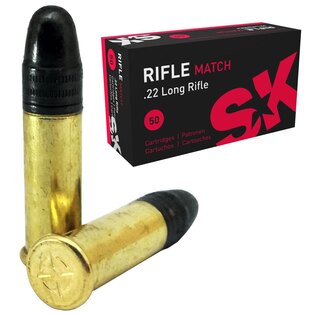 Боеприпаси SK Rifle Match Lapua® / 22 LR / 40 grs / 50 бр