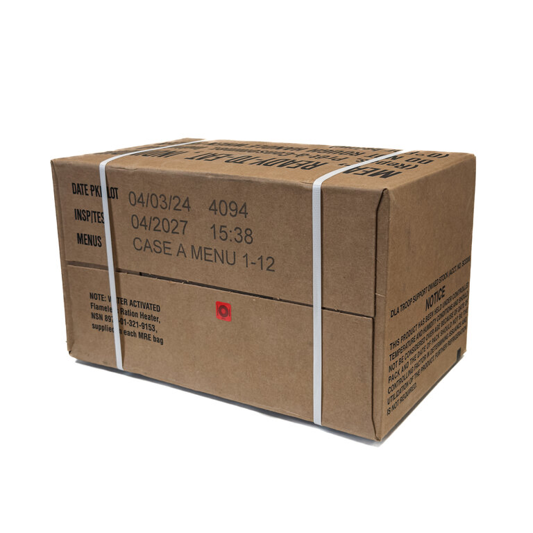 Бойна порция храна MRE US ARMY® / Кашон A - Меню 1-12