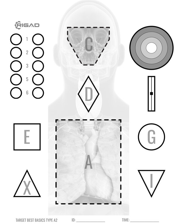 Цел - Target Best Basics Type A2 Rigad® - 10 броя