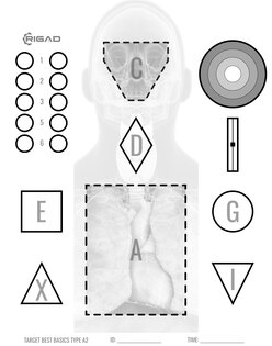 Цел - Target Best Basics Type A2 Rigad® - 10 броя