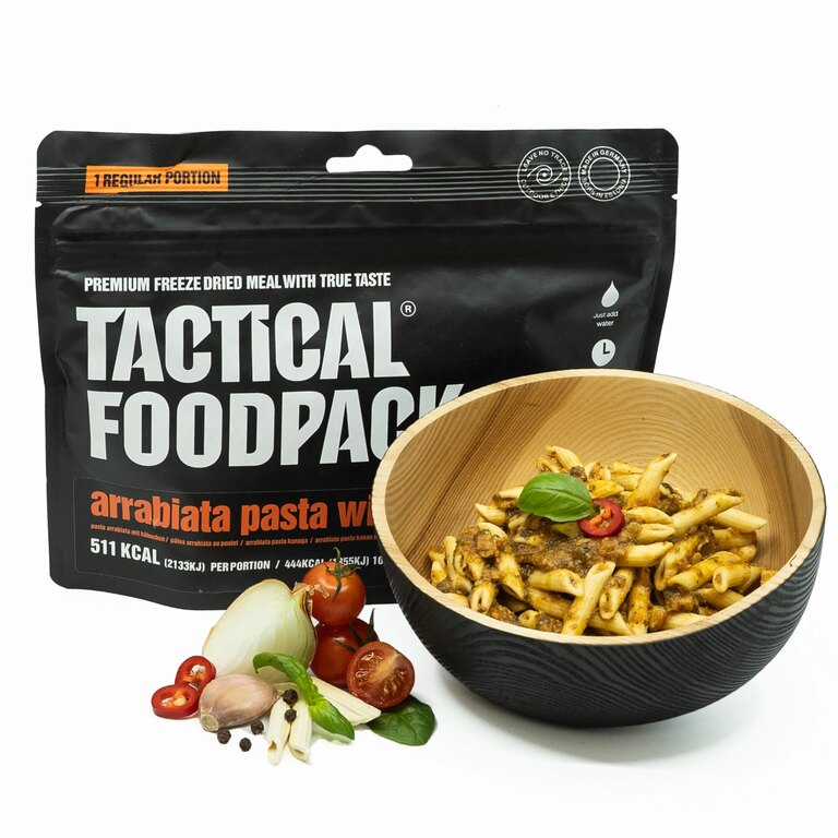 Дехидратирана храна Паста Арабиата с пилешко месо Tactical Foodpack®