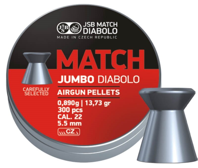 Диаболки Jumbo Match 5.5 mm JSB® / 300 бр.