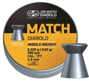 Диаболки Yellow Match Middle Weight 4.5 mm JSB® / 500 бр