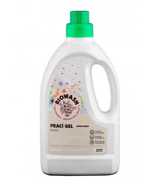 Екологичен натурален перален гел BioWash®, 1,5 л