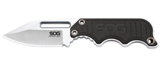 Фиксиран нож с острие SOG® Instinct Mini - сатен, черна дръжка
