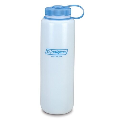 Филдова бутилка NALGENE® HDPE с широко гърло 1 л - бяла