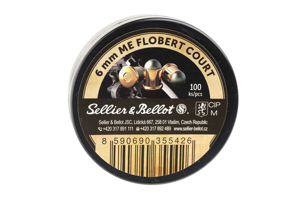 Флобертови патрони Sellier & Bellot® / 6 мм ME Flobert / 1,05 г - 16 гр / 100 бр