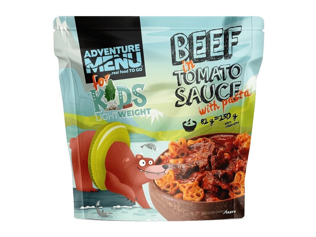 Говеждо в доматен сос с макарони Adventure Menu®, 250 г