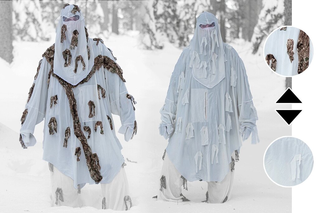 Камуфлажно пончо Snow Hoodie Ghosthood®