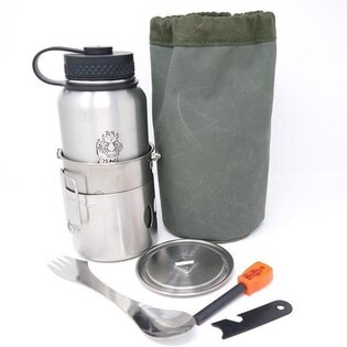 Комплект от неръждаема стомана Wilderness Bottle Cook TBS Outdoor®