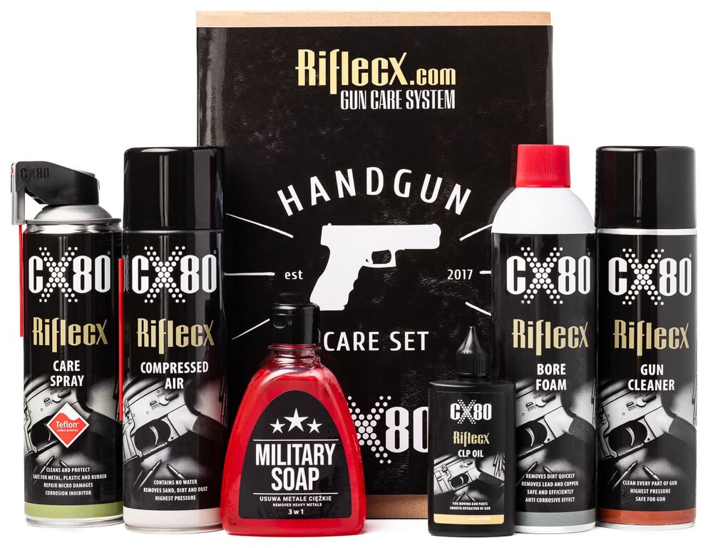 Комплект за почистване HANDGUN за пистолети и револвери Riflecx®