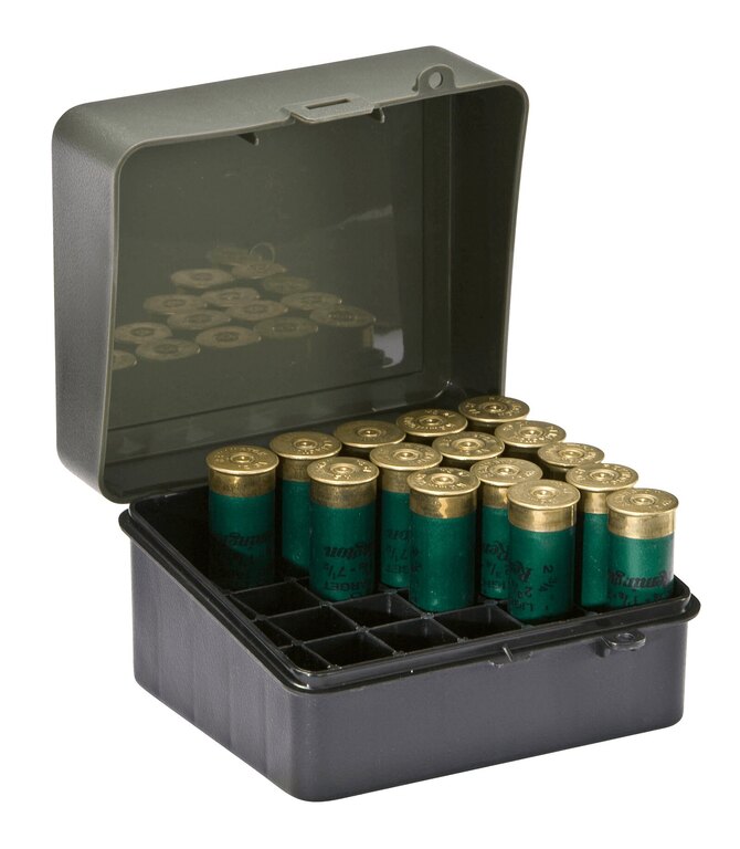Кутия за 25 броя патрони - сачми Plano Molding® USA - OD Green/Black