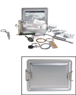 Кутия за оцеляване KPZ ALUBOX Mil-Tec® - сребърна