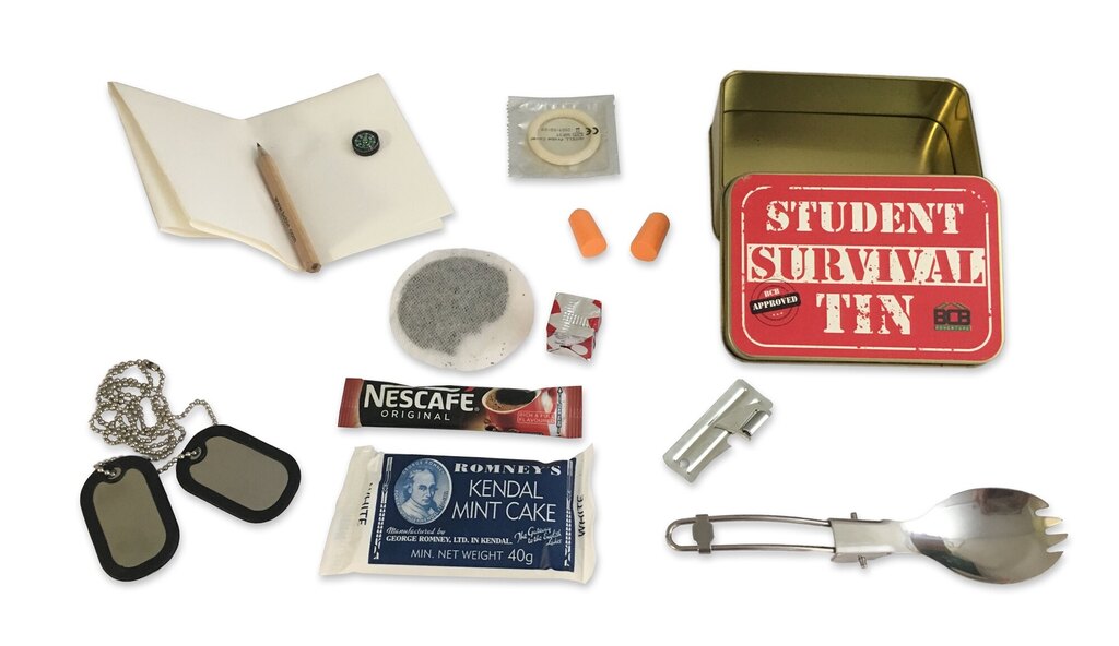 Кутия за оцеляване на студенти BCB® Student Survival Tin