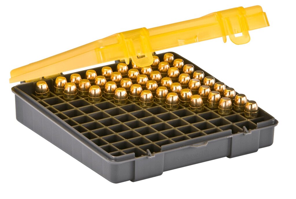 Кутия за патрони - .45 ACP Plano Molding® САЩ - 100 бр., жълта