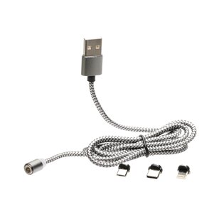 Магнитен USB кабел 3в1 Powertac®