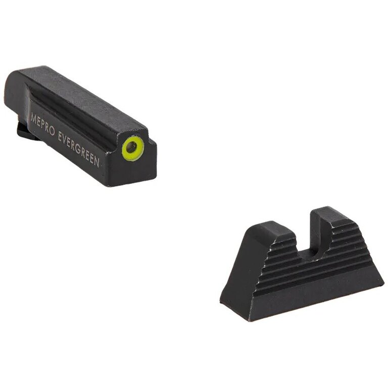 Miroscóp Evergreen™ Meprolight® за Glock / жълта мушка, чиста задна мерна линия