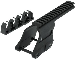 Монтаж на оптика с държач за 4 патрона за Remington® 870/870DM UTG®