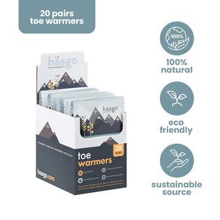 Нагреватели за пръсти на краката Haago®, 20 чифта