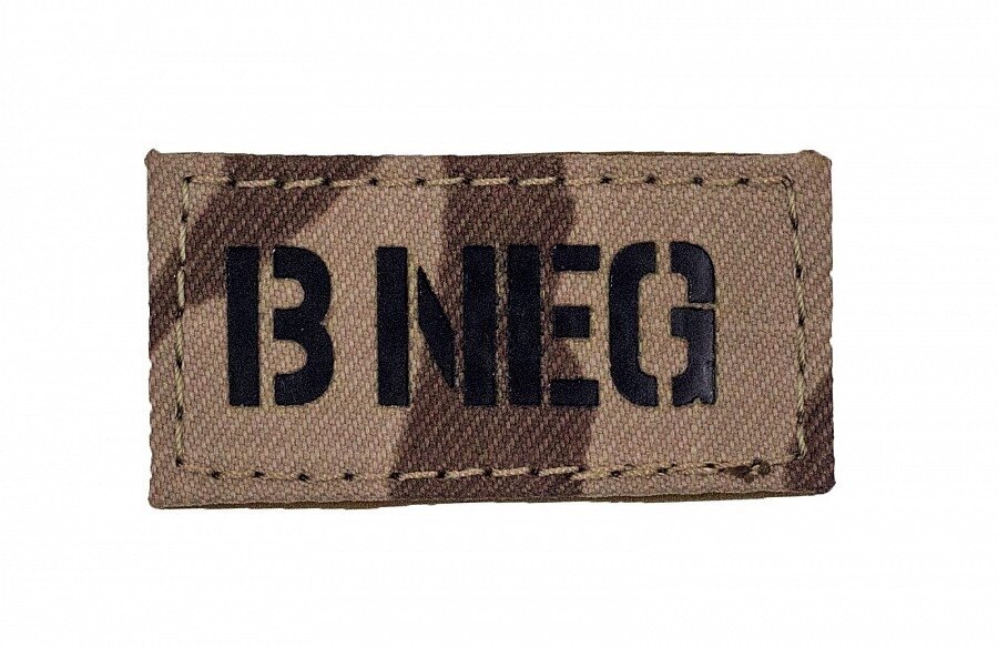 Нашивка AČR IR Combat Systems® кръвна група B NEG - модел 95 Пустиня