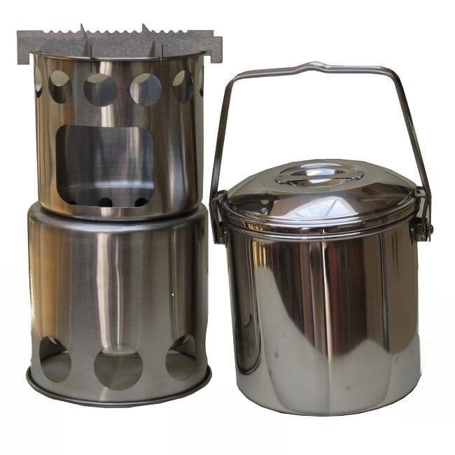 Неръждаема серия за готвене Salamander Stove + Zebra Billy TBS Outdoor®