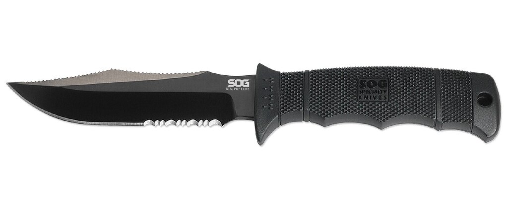 Нож с фиксирано острие SOG® Seal Pup Elite, Калъф Kydex® - черен