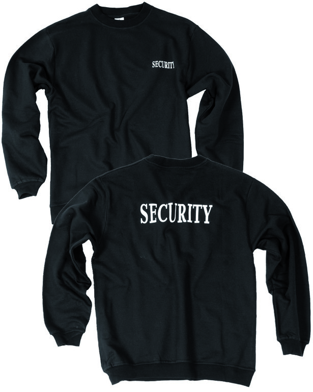 Памучен SECURITY суичър Mil-Tec® - черен