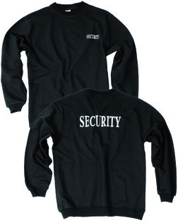 Памучен SECURITY суичър Mil-Tec® - черен
