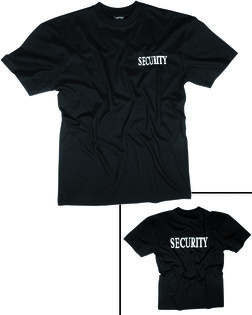 Памучна тениска SECURITY II Mil-Tec® - черна