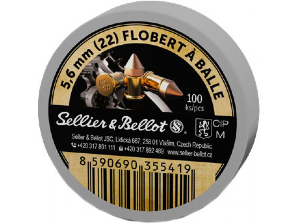 Патрони Flobert Sellier & Bellot® / 5,6 mm (22) Flobert / 1,15 g - 18 grs / 100 бр.