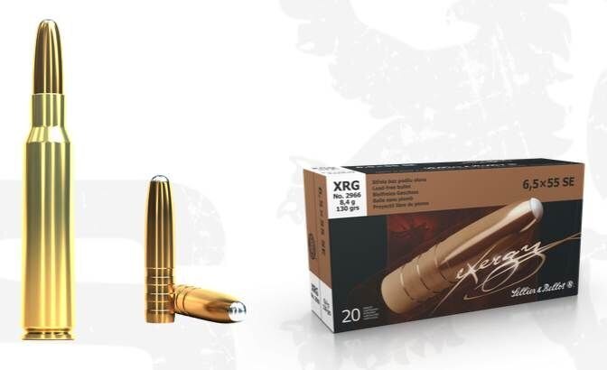 Патрони XRG Sellier & Bellot® / 6,5×55 SE / 8,4 г - 130 гр / 20 бр