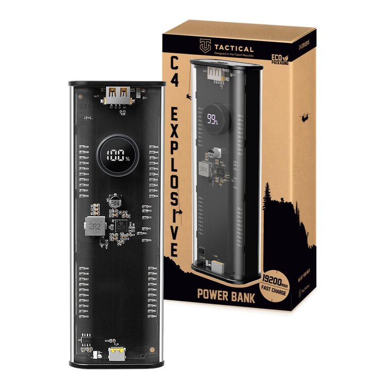 Пауърбанк C4 Explosive Tactical®, 19200 mAh