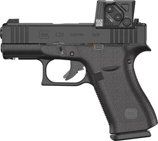 Пистолет Glock 43X A-CUT™ / Aimpoint COA™ / калибър 9×19