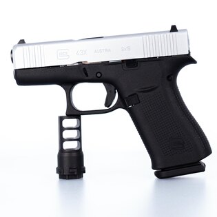 Пистолет Glock 43X Silver Slide / калибър 9×19