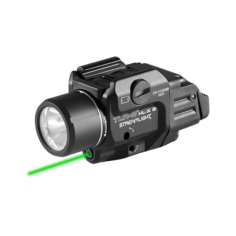 Пистолетен LED фенер TLR-8 HL-X Sub / зелен лазерен целеуказател Streamlight®