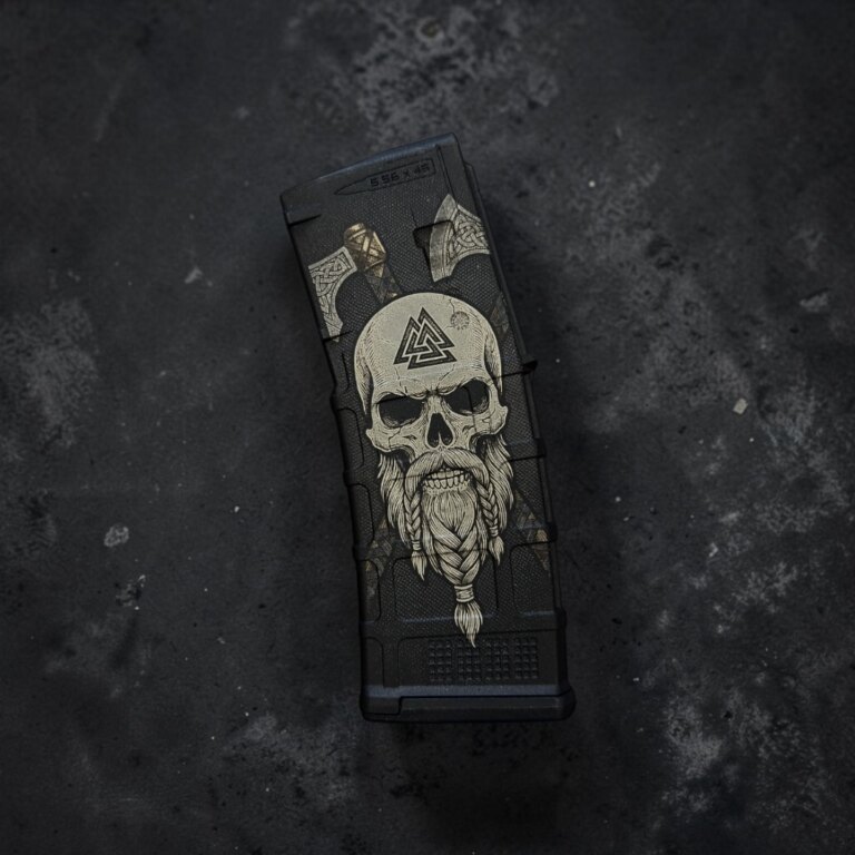 Пълнител за AR15, 30 патрона, калибър 5.56×45 NATO Magpul® / Viking Skull