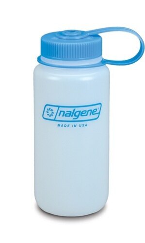 Полева бутилка NALGENE® HDPE с широко гърло 0,5 л - бяла