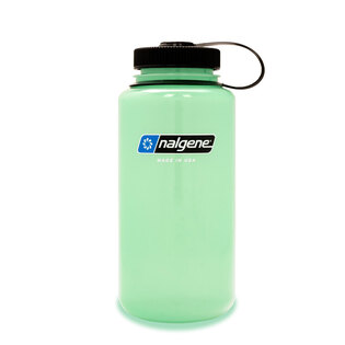 Шише за вода Wide Mouth 1 L NALGENE® - светещо зелено