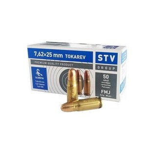 Скорпио STV Arms® / FMJ CIP 7,62 x 25 Токарев / 200 бр.